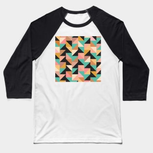 Geometric Shapes - Boho Vibes No.001 / Cozy, Vintage, Summery Shades Baseball T-Shirt